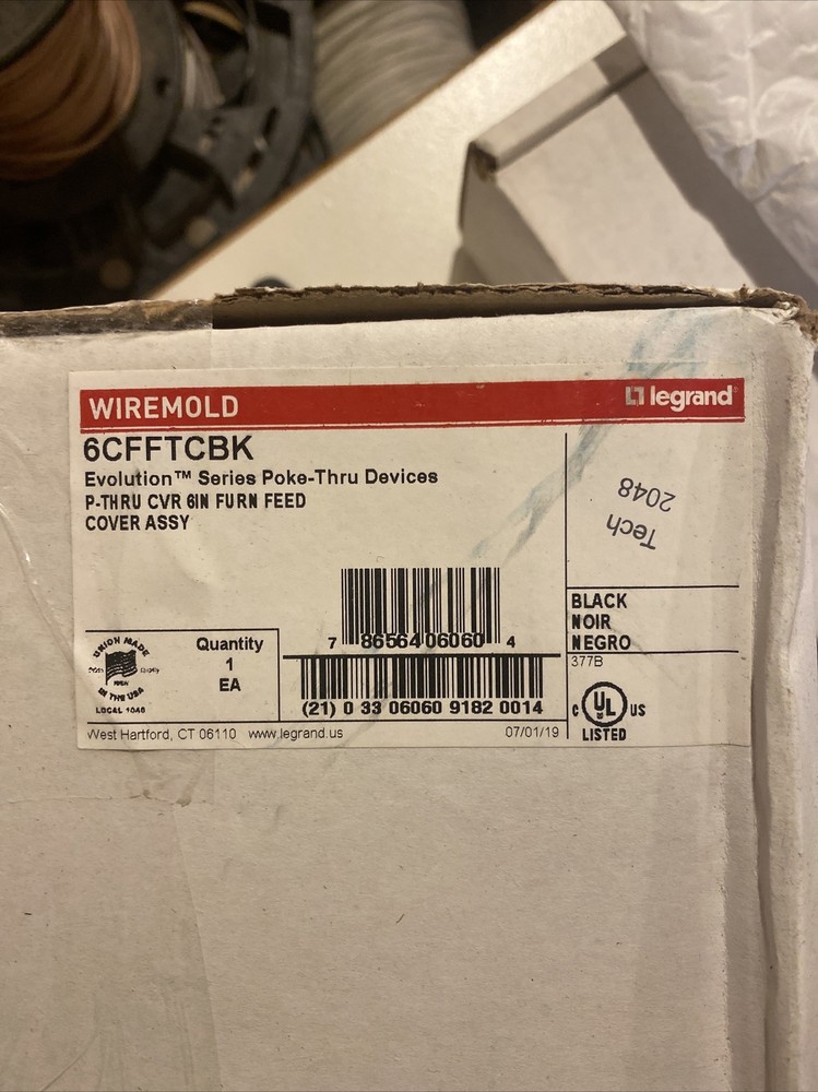 Wiremold 6CFFTCBK Poke-Thru Devices