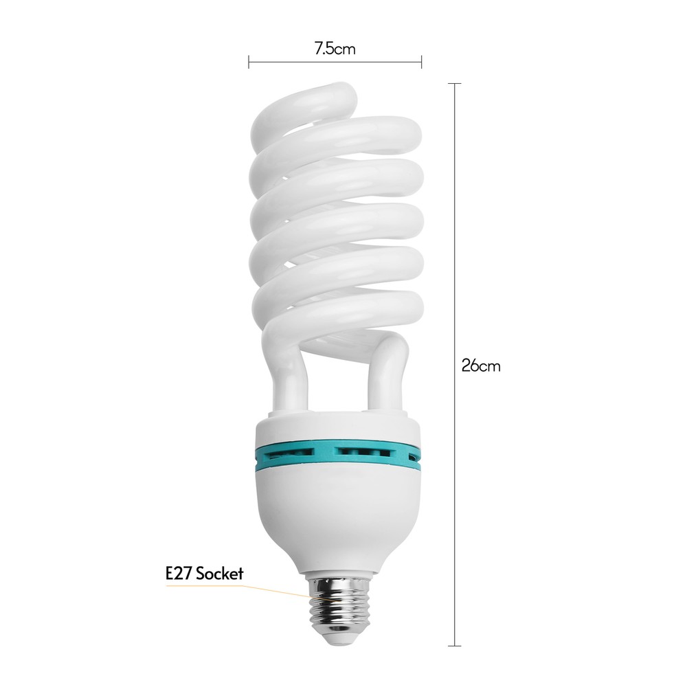 Spiral Fluorescent 135W 5500K Daylight CRI90 E27 Socket I6Q8