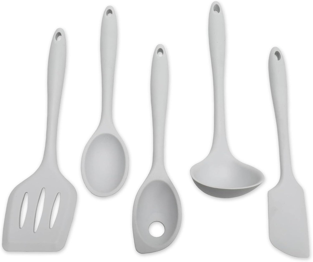 - Premium Silicone Kitchen Tools and Utensils Set, Non-Scratch, Withstands Tempe