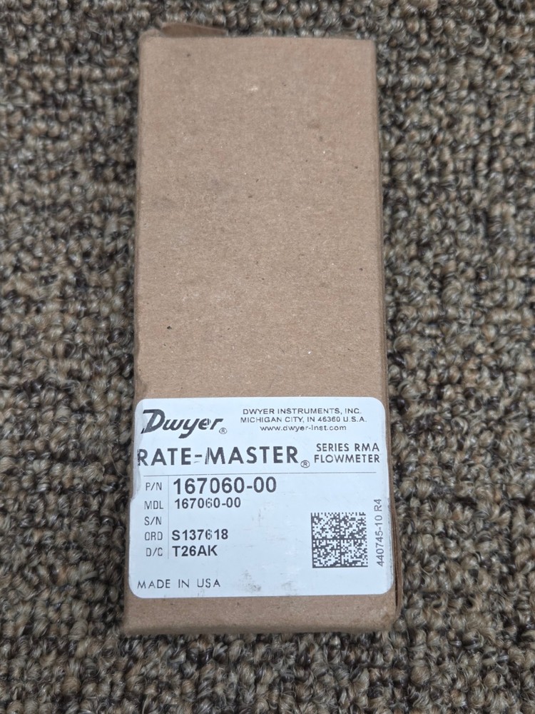 Dwyer 167060-00 Series RMA Rate-Master Flowmeter