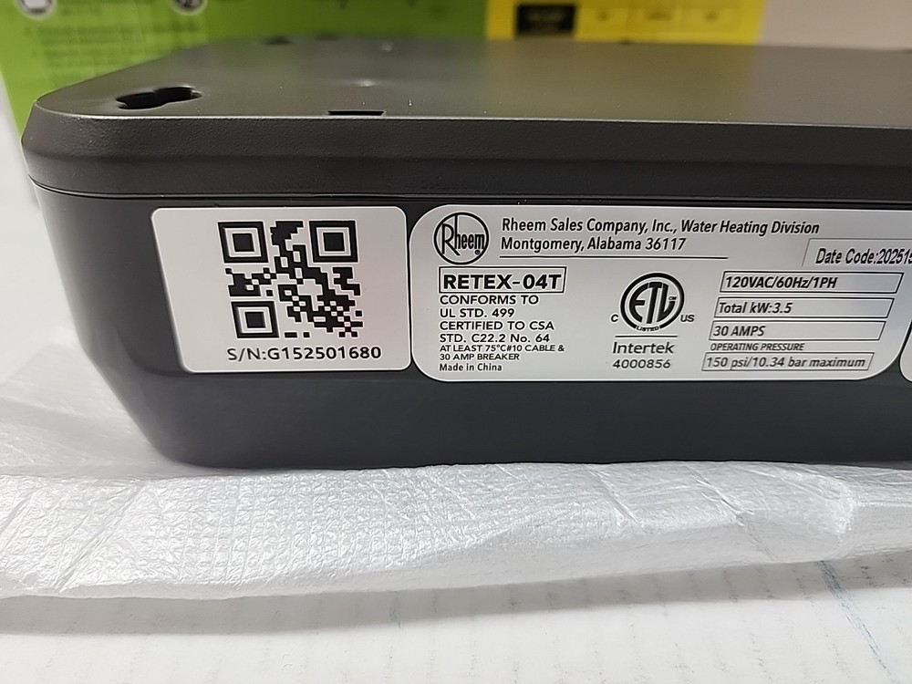 Rheem Performance 3.5 kW 0.68 GPM 120V Point of Use Electric Water Heater