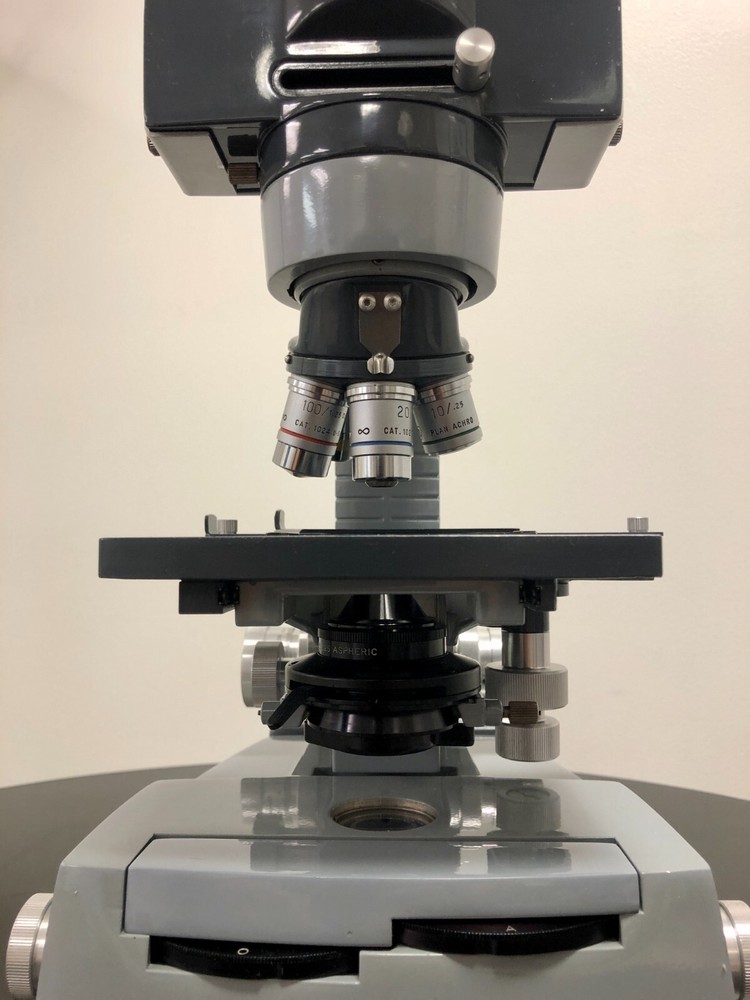 American Optical Trinocular Compound Microscope