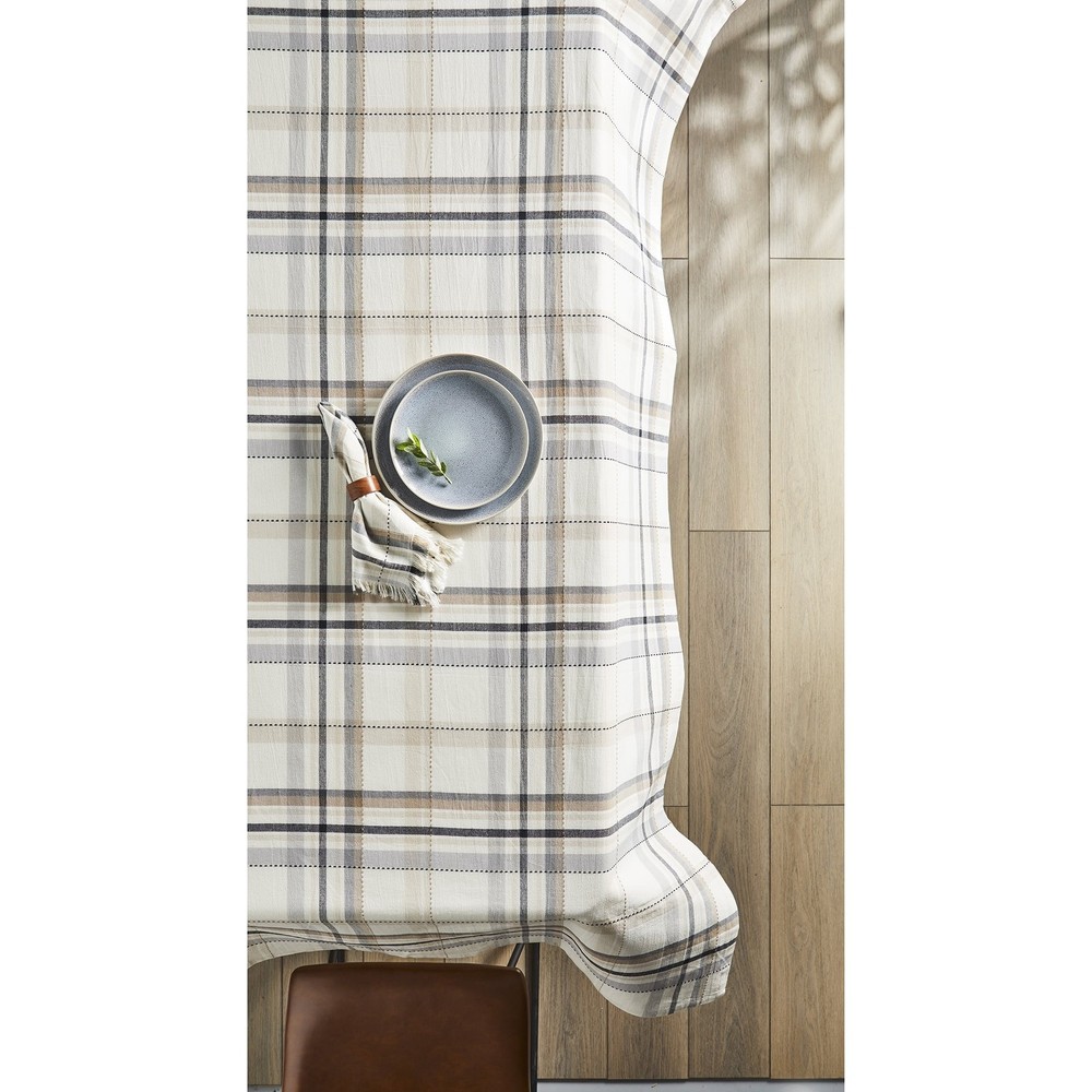 Monday Plaid Tablecloth 60" x 102" Multi 100% Cotton
