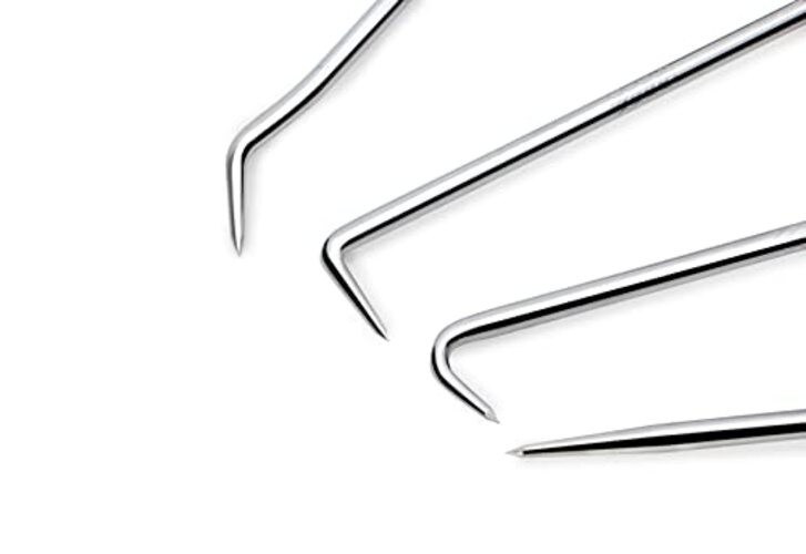 Precision Hook and Pick Set for Automotive | 4-Piece Hand Tools Red