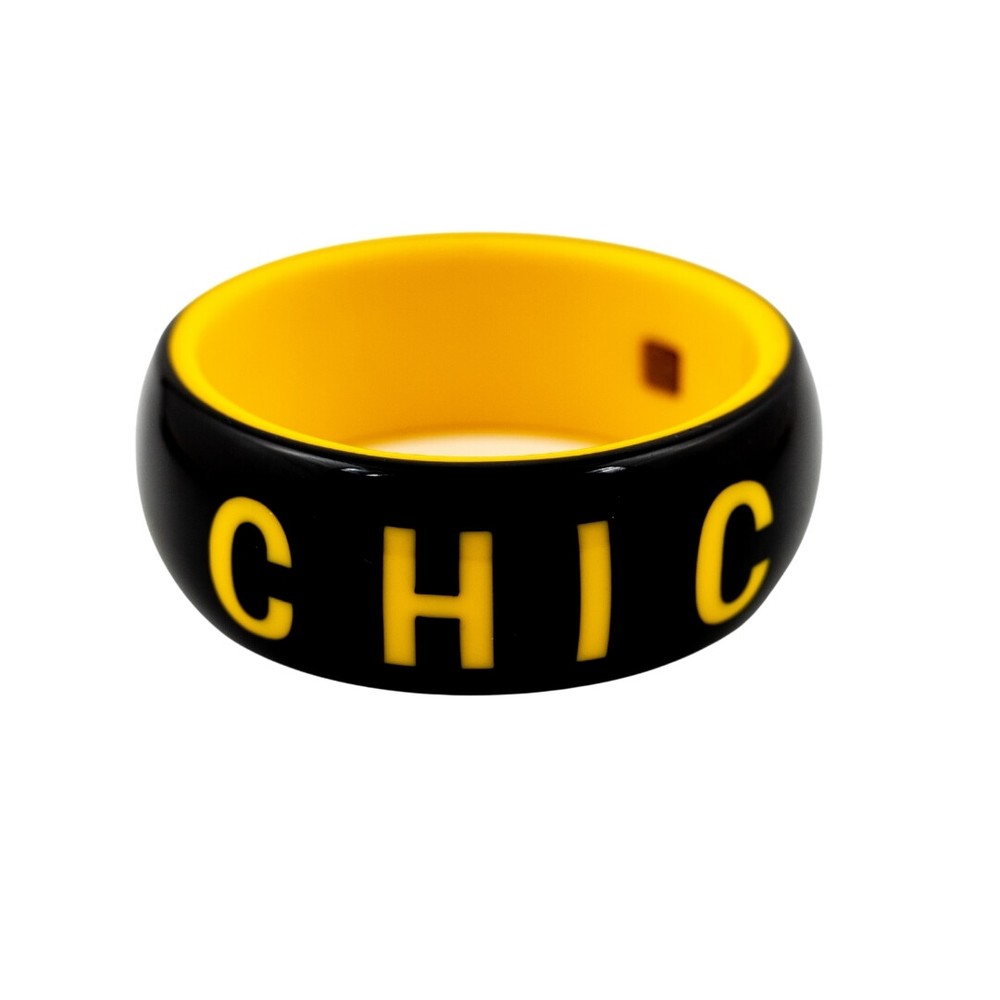 Signed Vintage Rafia & Bossa "So Chic" Bangle