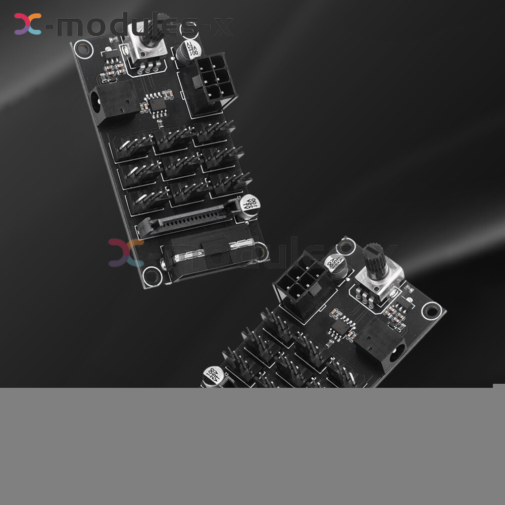 Computer Chassis PWM Violent Fan Speed Controller 9-Channel Fan Hub Controller