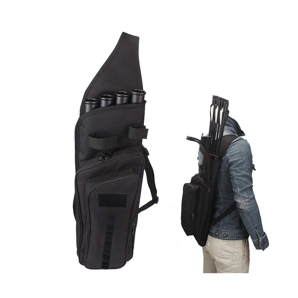 Multi-Function 4-Tubes Back Field Quiver Training Archery Arrow Quiver for Fi...