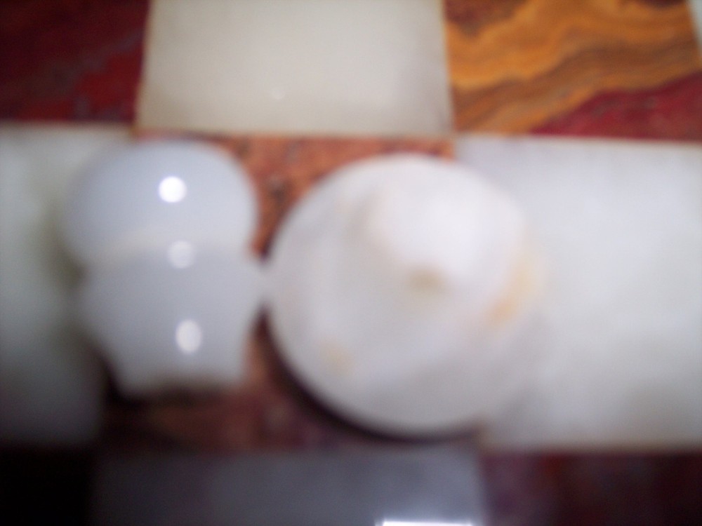CHESS GAME CARVED ONYX RARE + MARBLE CHESSBOARD