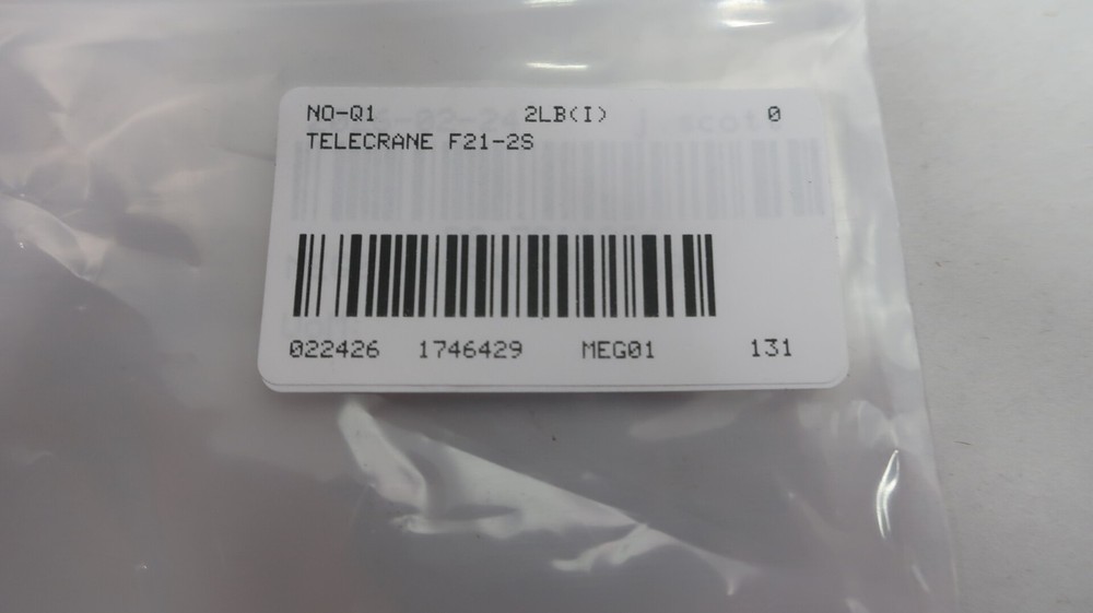 Telecrane F21-2S Crane Remote Controller 110v-ac