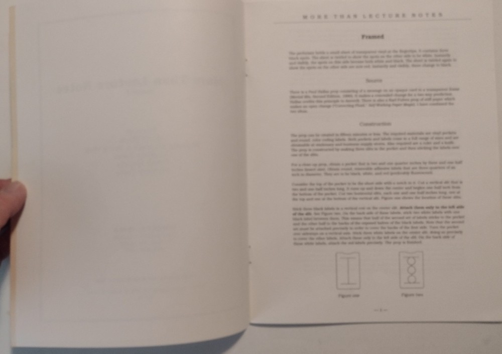 Vintage 1991 Robert Neale More Than Lecture Notes Number 2