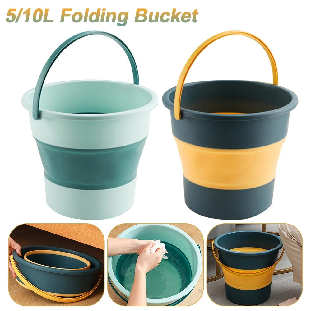 5/10L Collapsible Bucket Multifunctional Water Storage Container Lightweight Env