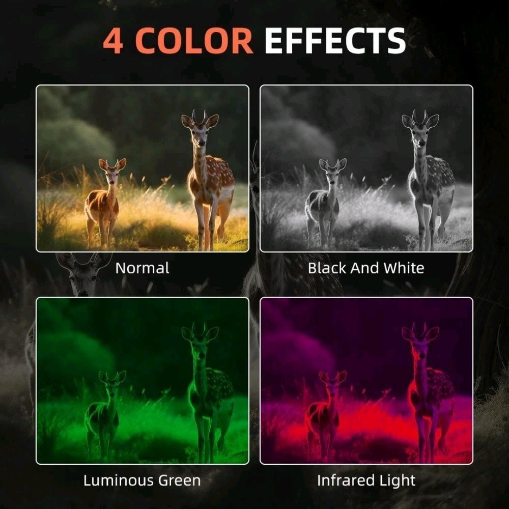 Night Vision Goggles IR Binoculars w/ Head Strap, Rechargeable, 1312ft Range