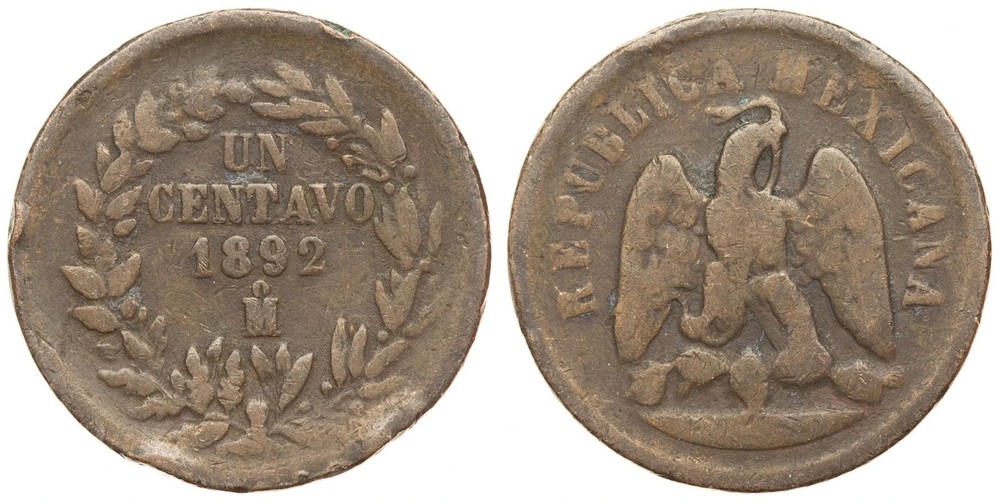 Mexico - 1 Centavo 1892