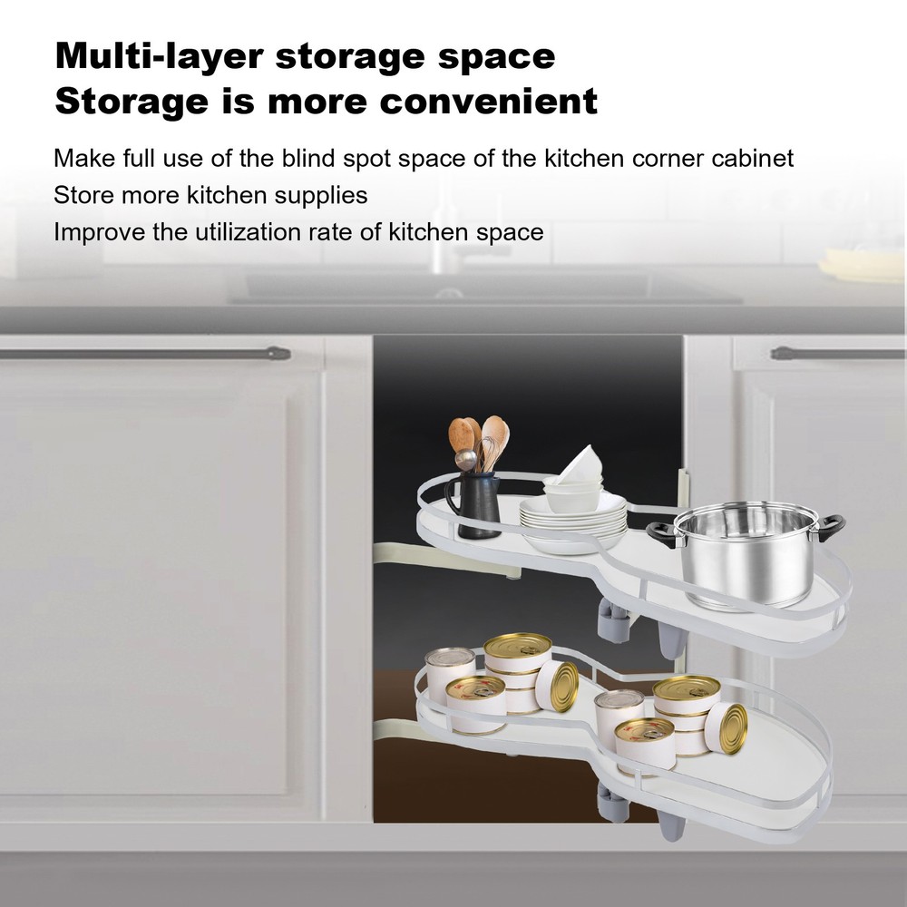 Right Blind Corner Kitchen Cabinet Organizer Pull Out Organizer Each Load 15kg