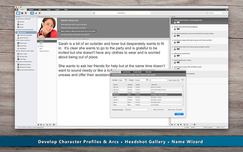 - Creative Writing Software for Screenwriters & Novelists