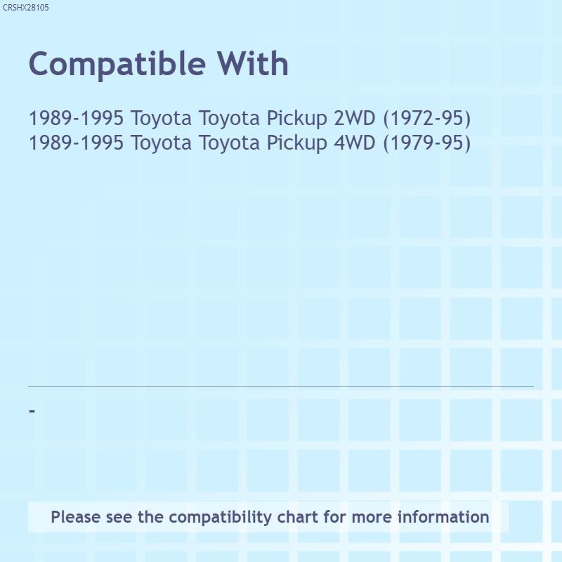 Replacement Black Outer Rear Outside Tailgate Handle (See compatibility Chart)