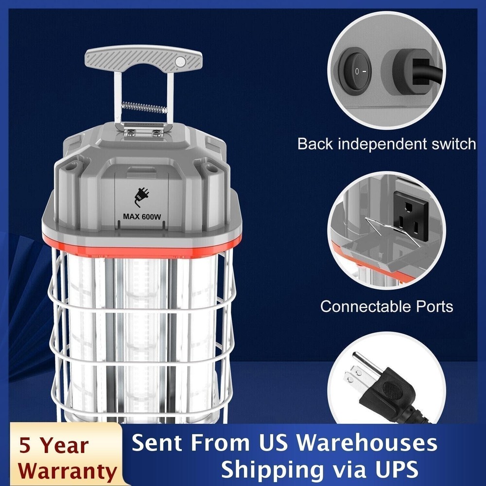 150W LED Temporary Construction Work Light Tunel Job Site Workshop Garage Light