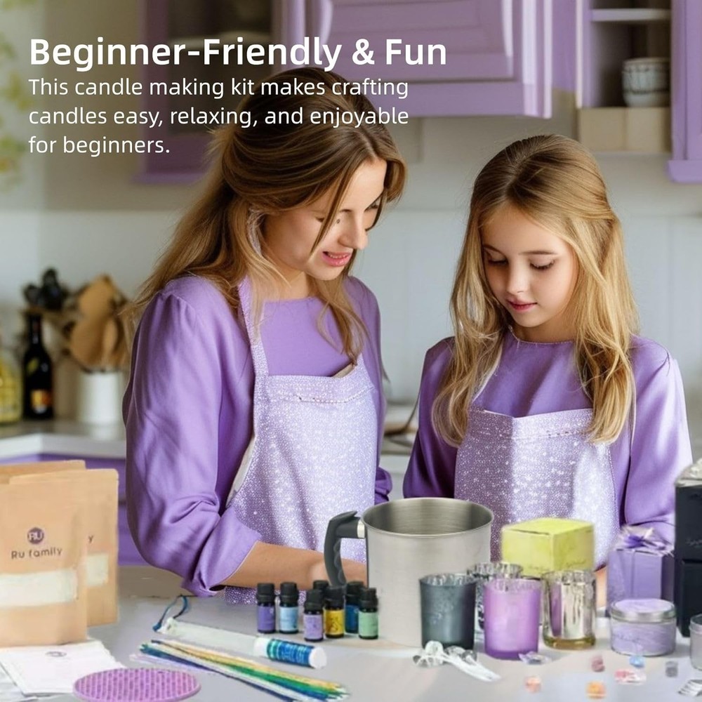 Craft Beautiful Moments with Complete Candle Kit - Step-by-Step Guide Included