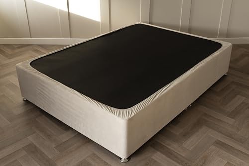 Box Spring Cover - Transform Your Bed with This Fully Elasticated Faux Suede &