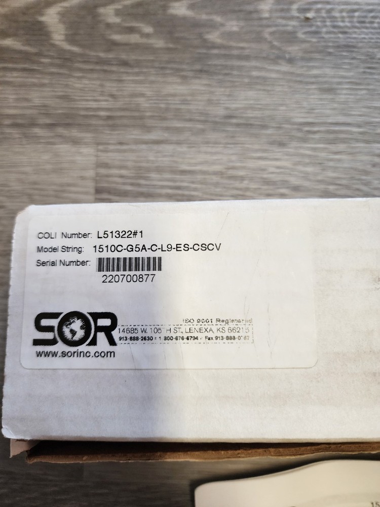 SOR 1510C-G5A-C-L9-ES-CSCV Float Level Switch SOR Level Switch
