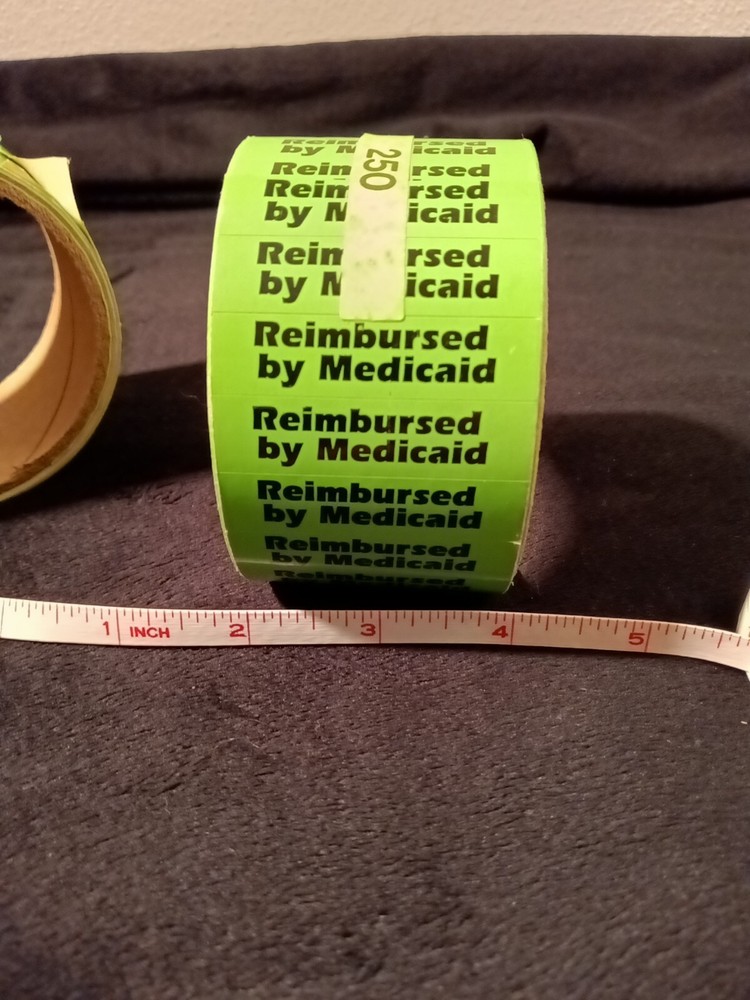 Reimbursed By Medicaid Stickers