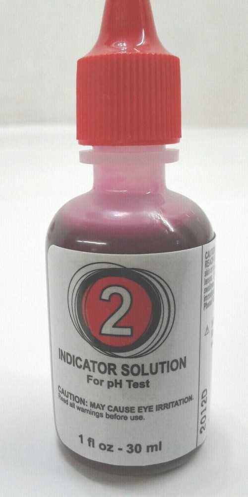 Poolmaster Pro 22392 Test Kit Indicator Solutions #2 Phenol Red 12 Pack 1oz Each