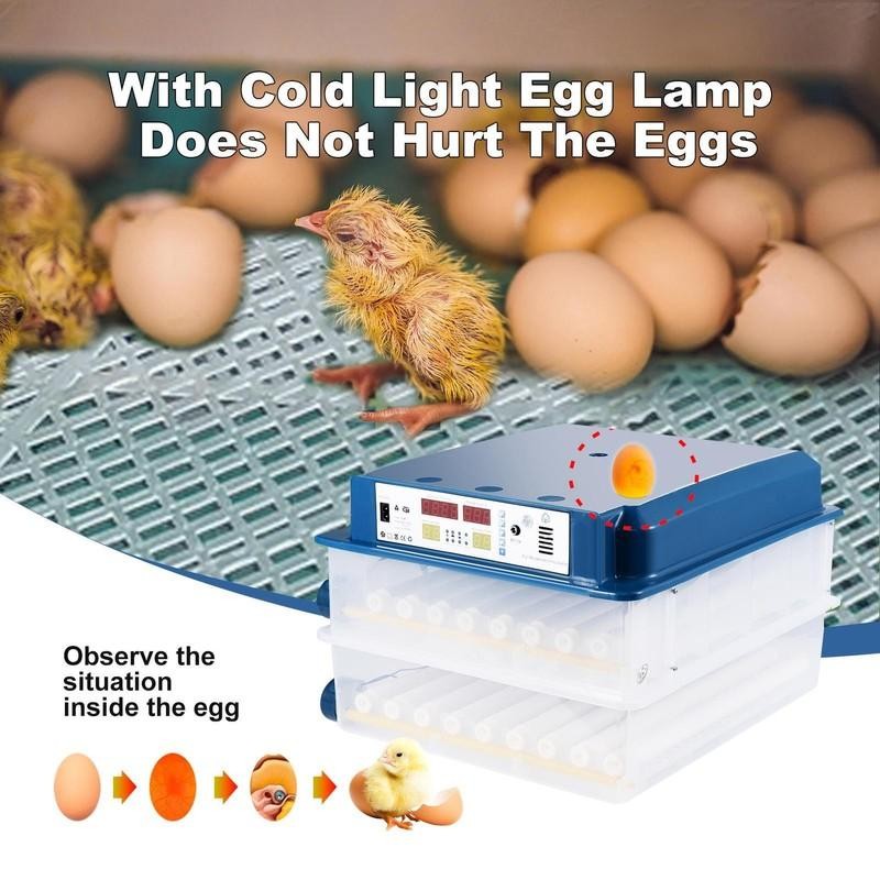 Automatic 120 Eggs Incubator Temperature Control Digital Chicken Egg Hatcher New