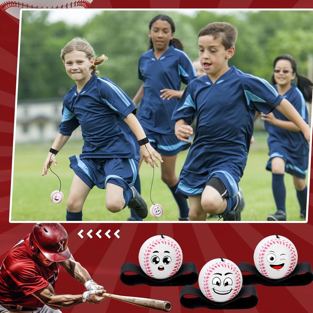 Wrist Return Balls on a String Face Return Sport Balls with Elastic Strap Wrist