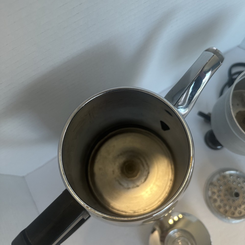 Sunbeam AP10A 10-Cup Automatic Percolator Complete /Chrome / Tested And Working