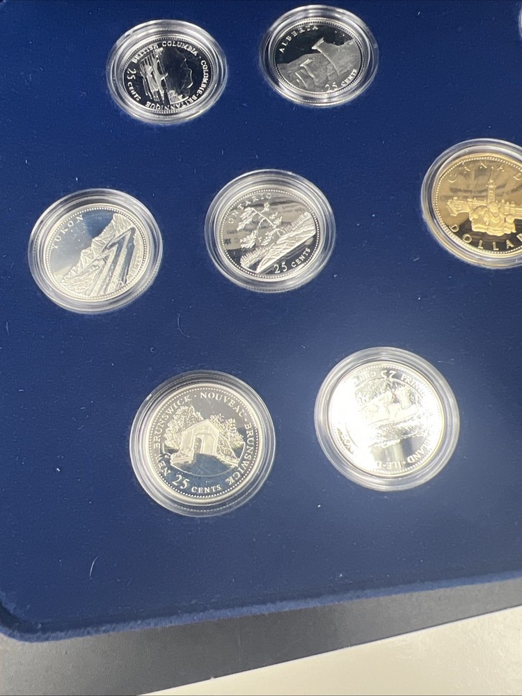 Canada Proof 1992 125th Confederation Anniversary Silver Quarters Set #4d