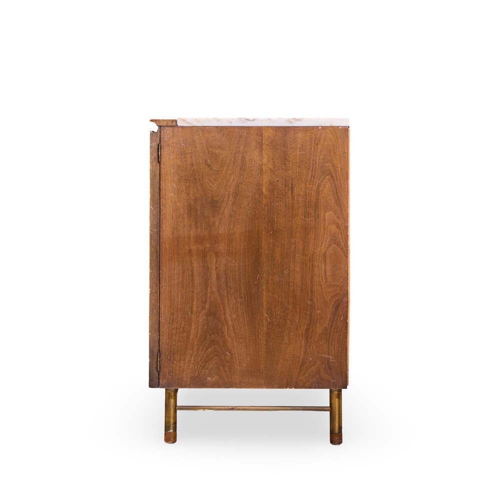Bert England Mid Century Marble Top Credenza