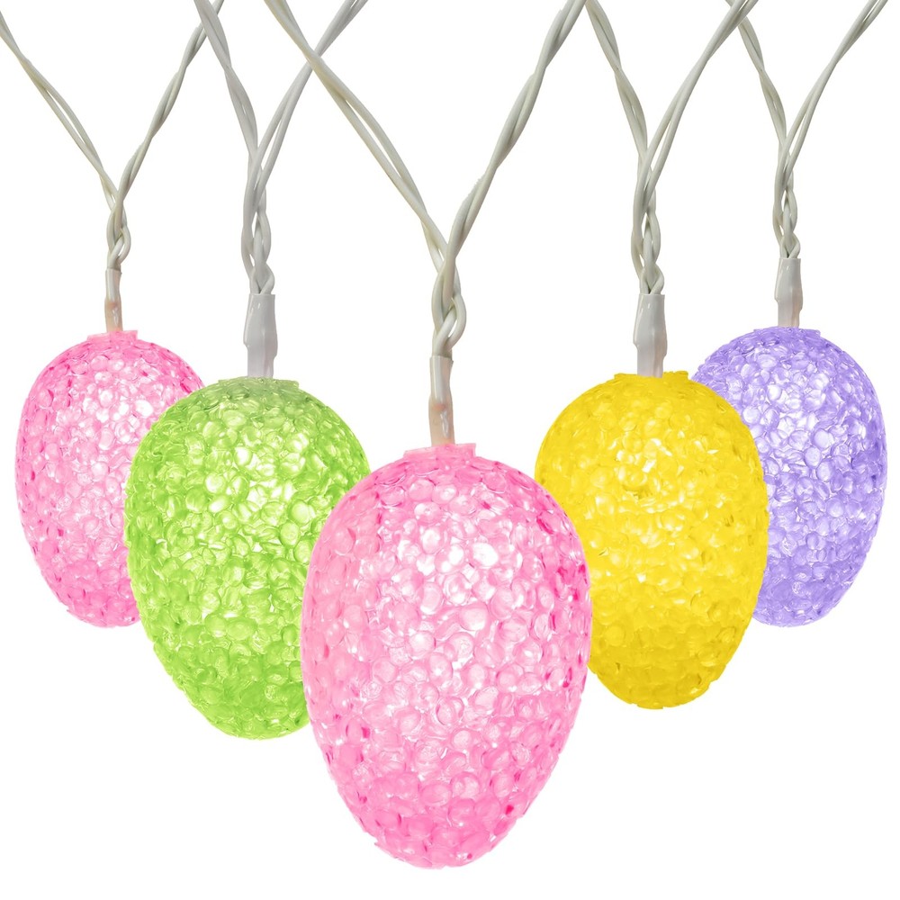 Egg String Lights, 13.12ft 20 LED Easter Egg Lights, Battery Operated C