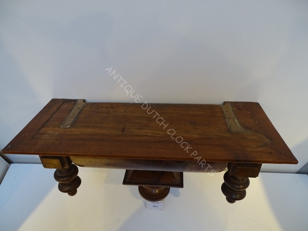 ANTIQUE WOOD WALNUT BOTTOM PIECE FOR GERMAN REGULATOR CLOCK