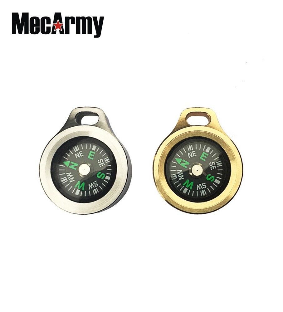 MecArmy Keychain Compass CMP titanium. used, with scratch