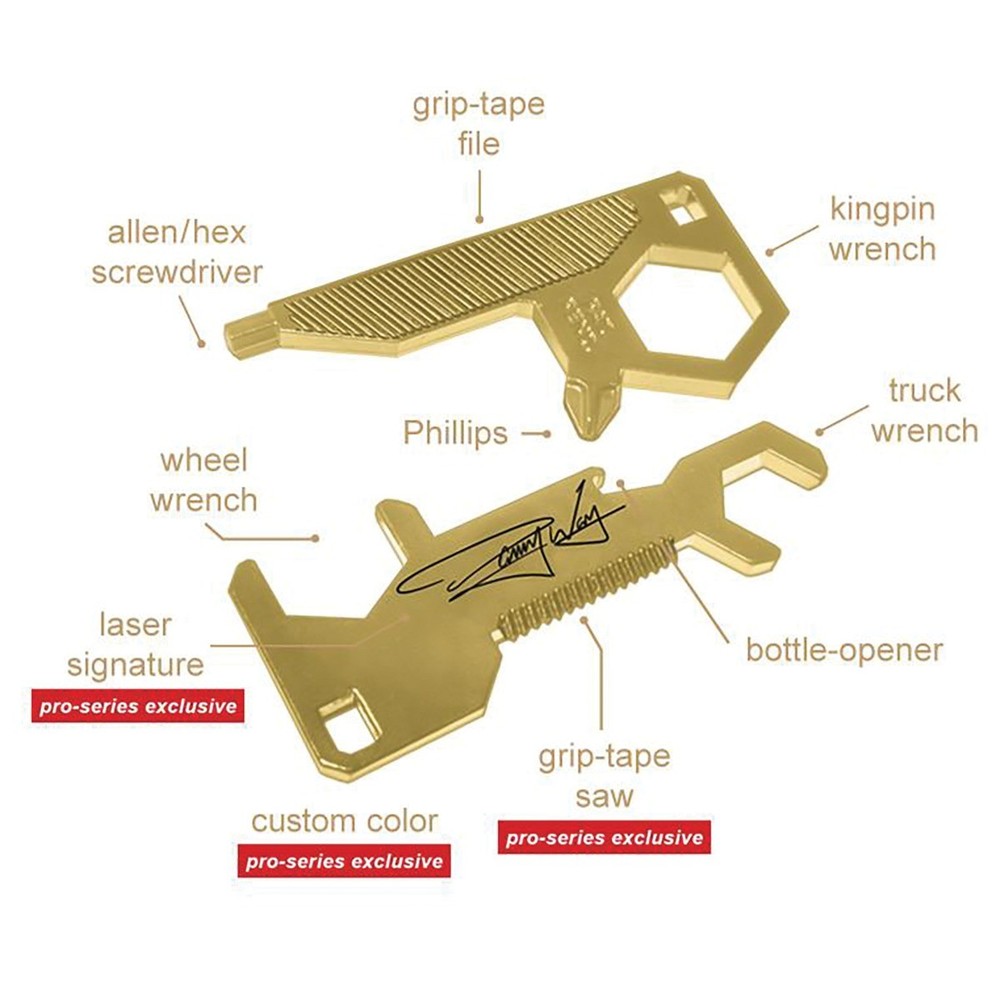 Titan Skateboard Tools Pro Legends Series Multi-Purpose Skate Tool