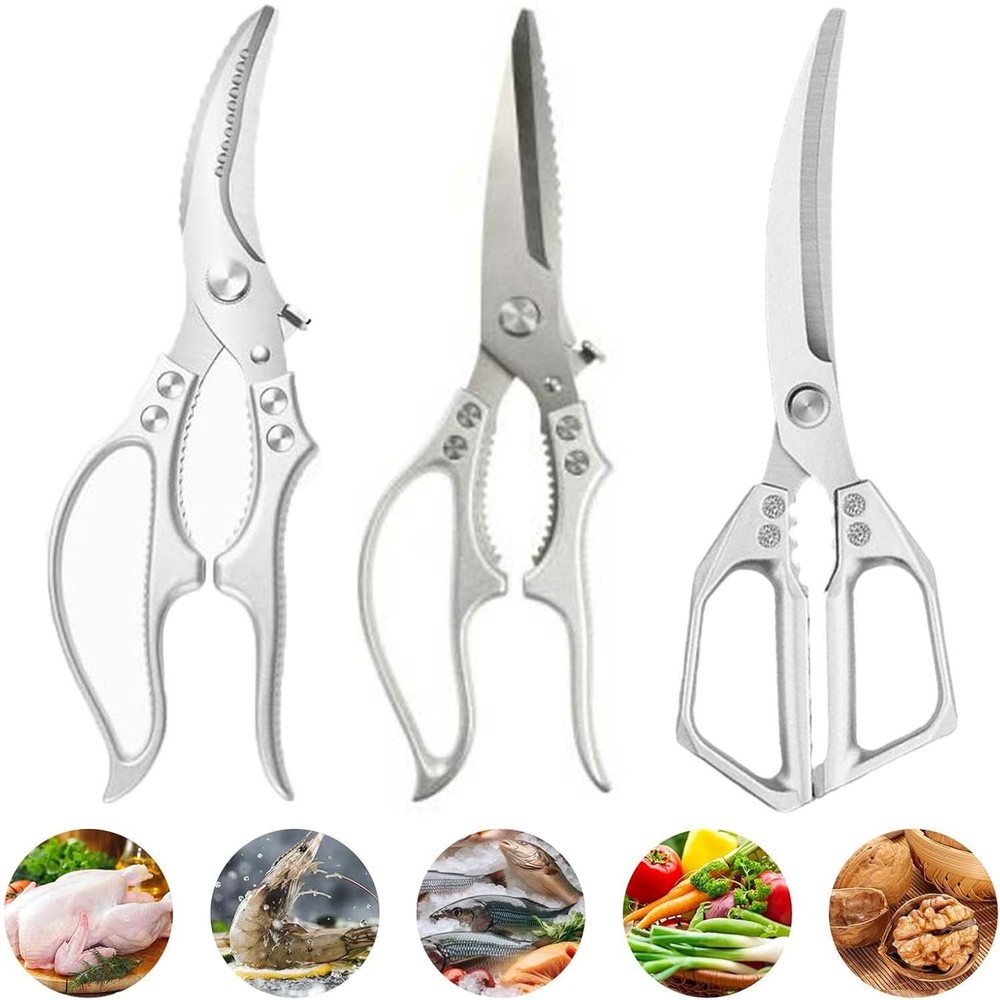 Heavy Duty Poultry Shears Kitchen Shears Non-Slip All Purpose Kitchen Scissors