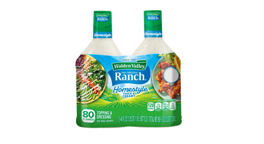 Hidden Valley Original Ranch Dressing, 40 fl oz, 2-count