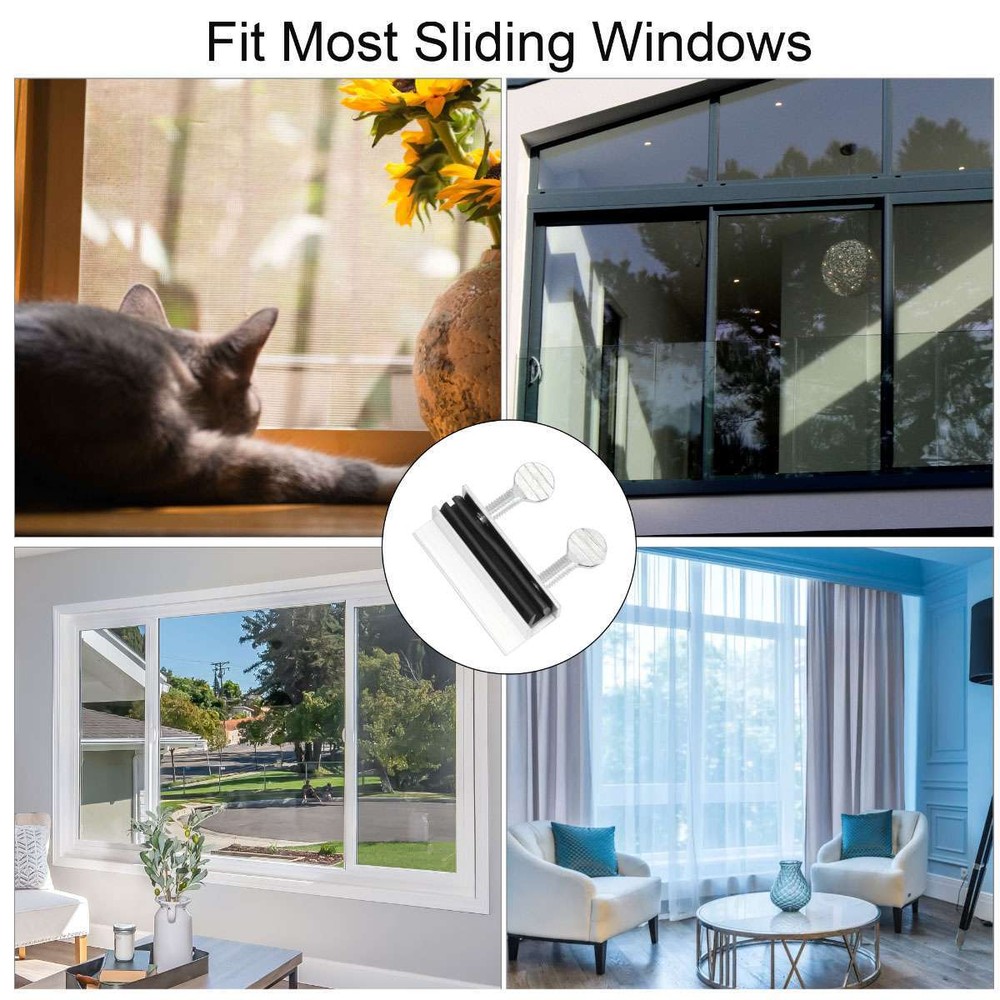 6 Pc Sliding Window Locks Easy Installation High Security Home Lock Thumbscrews