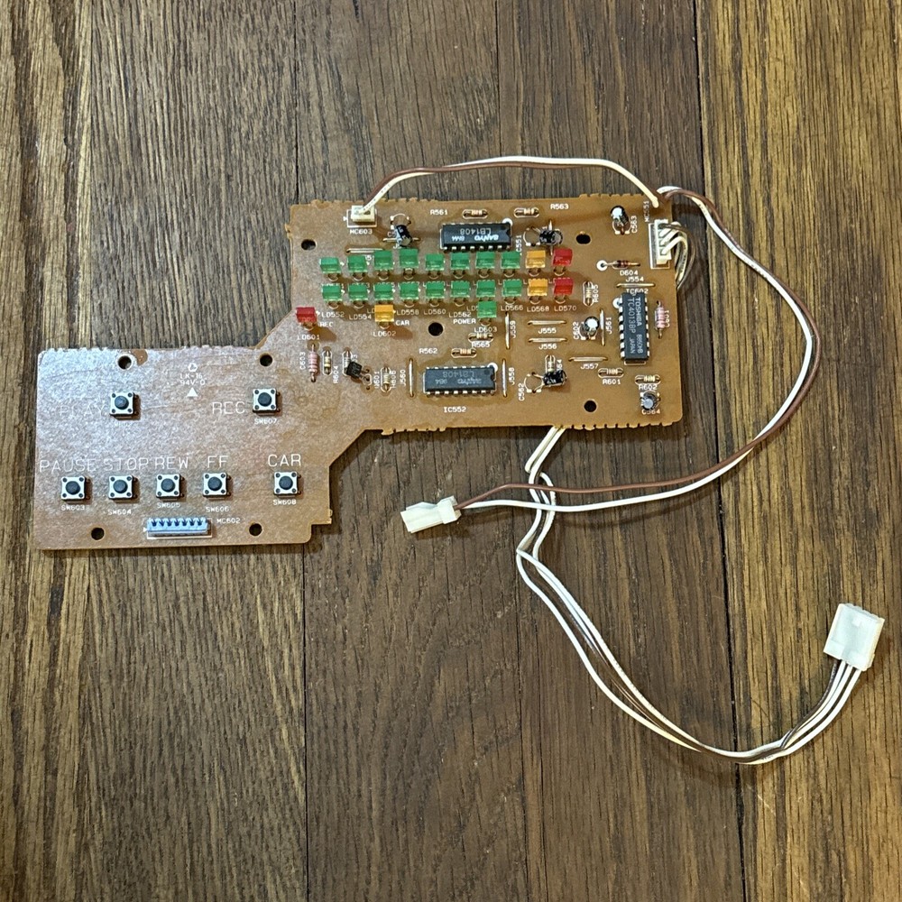 Nad 6325 Cassette Deck Pause Play Stop Button Board Assembly Working