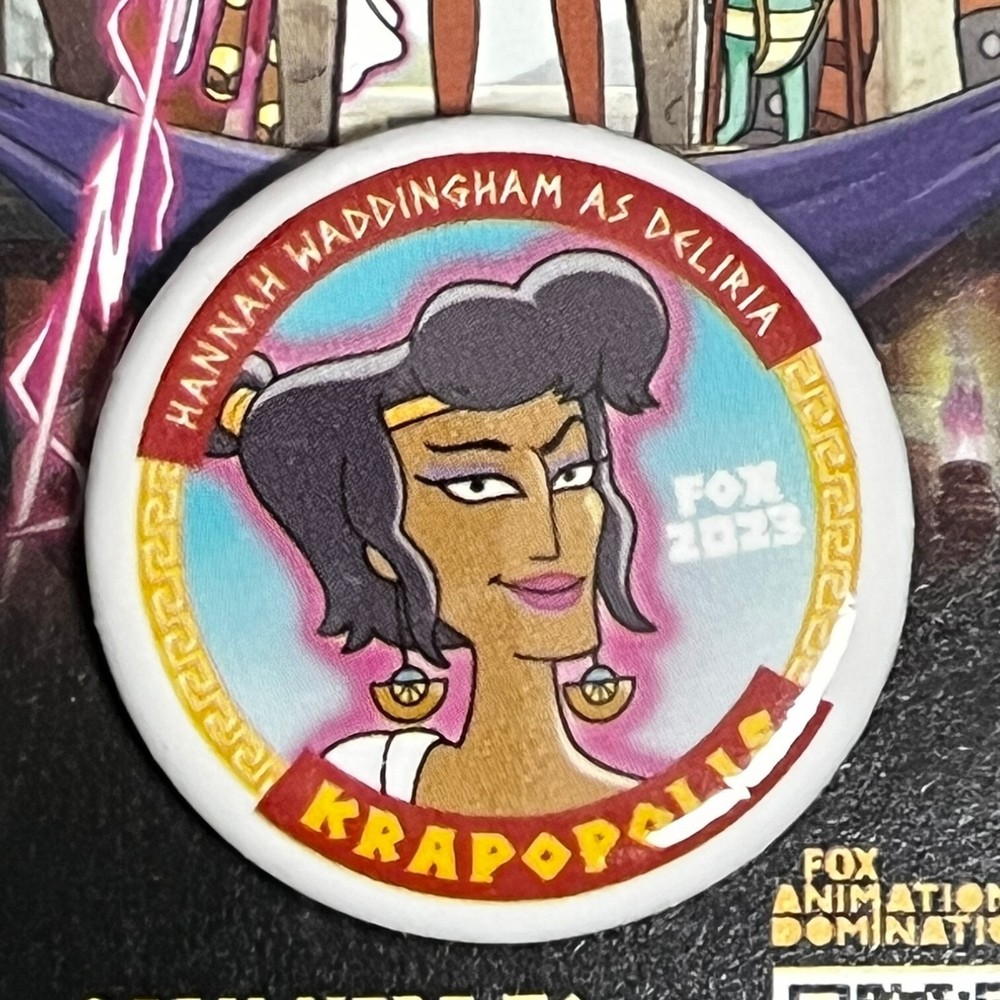SDCC Comic Con 2022 Fox Exclusive Krapopolis Dan Harmon Set Of 3 Buttons