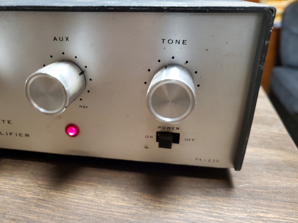 Philmore Solid State Public Address Amplifier PA-230 Silver Box Powers W Lights