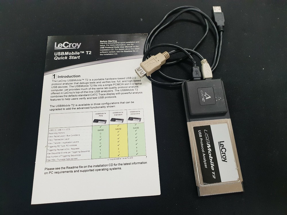 LeCroy USBMobile T2 : Portable USB2.0 Protocol Analyzer