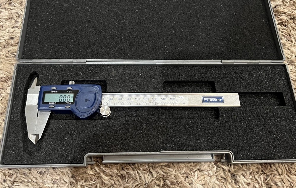 FOWLER DIGITAL CALIPER – electronic measuring tool – 6” or 150mm range Cal 2/24