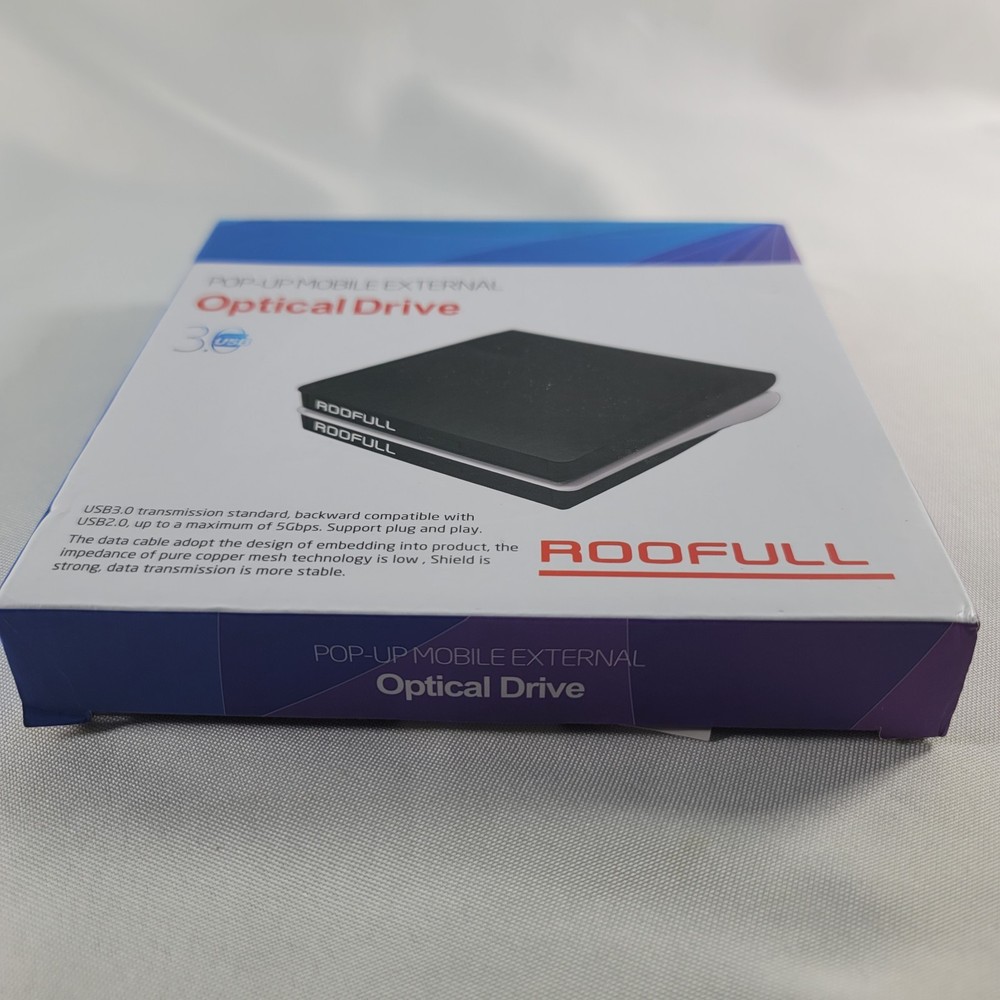 Roofull Pop-Up Mobile External Optical Drive 3.0 USB 5Gbps