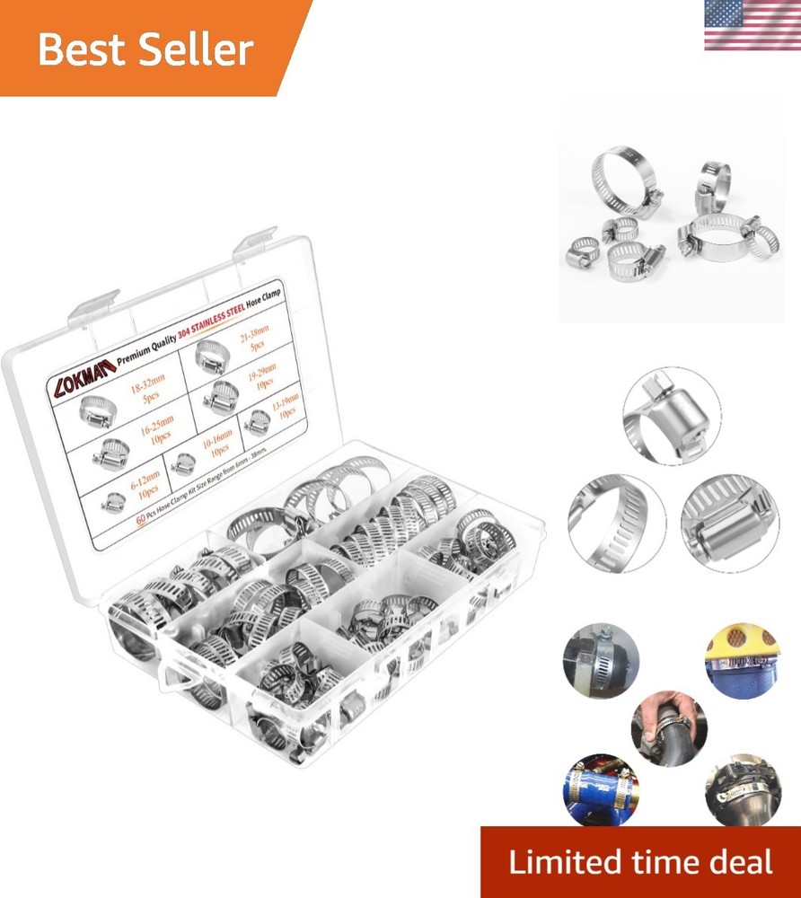 Stainless Steel Hose Clamp Assortment Kit