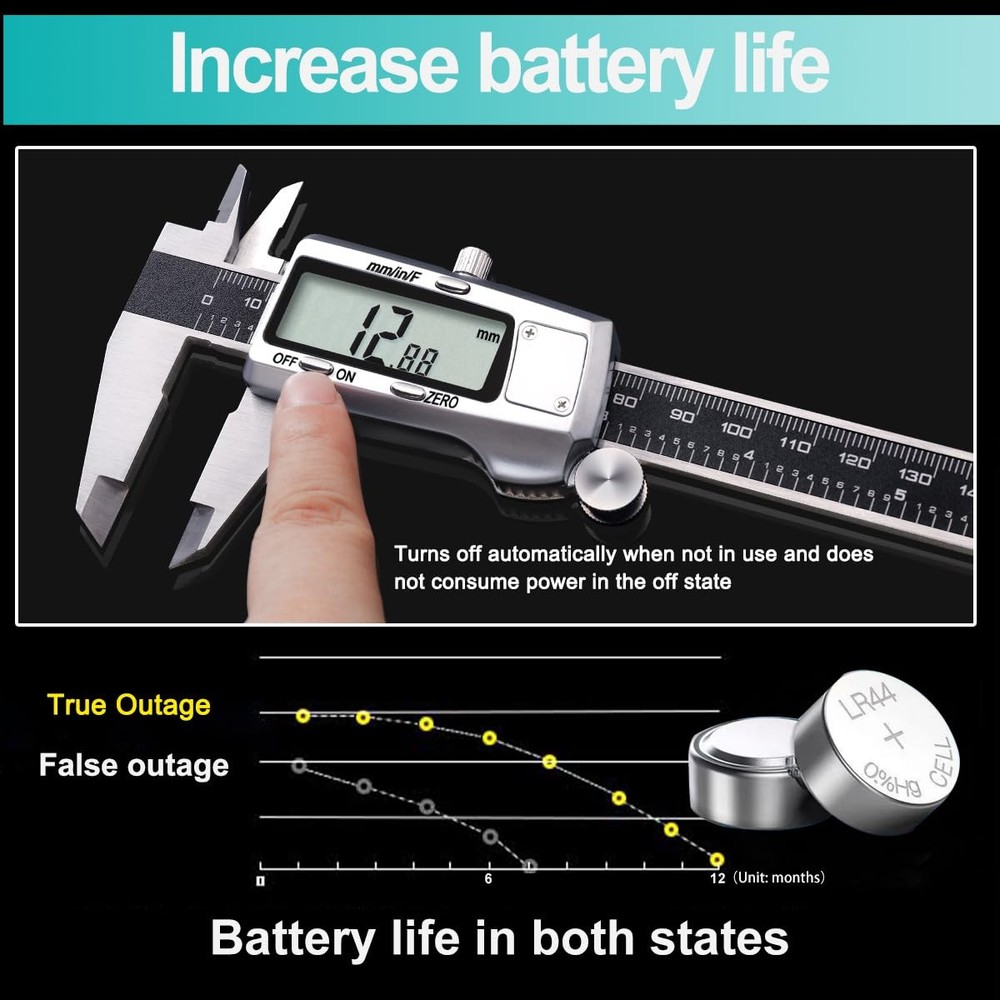 Digital Caliper Caliper Measuring Tool Micrometer Dial Vernier Caliper Digita...