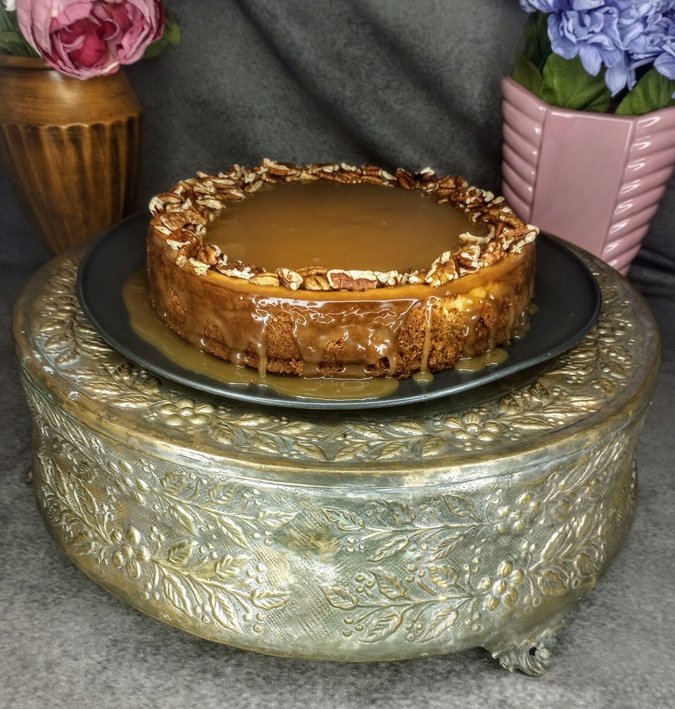 Beautiful Gold Finished Repoussé Cake Riser Circa 1900