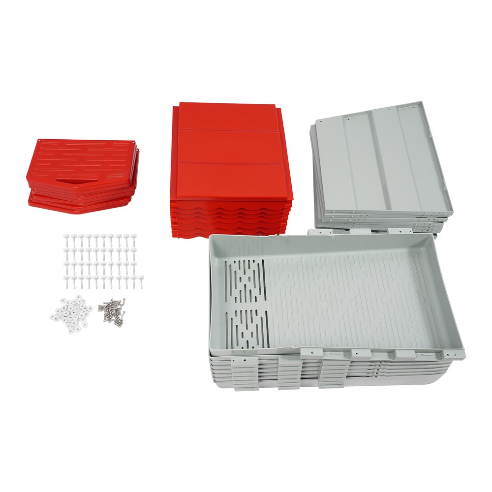 Modern Chicken Laying Boxes With Egg Collection Nesting Boxes 222.8*51.5*46.5cm