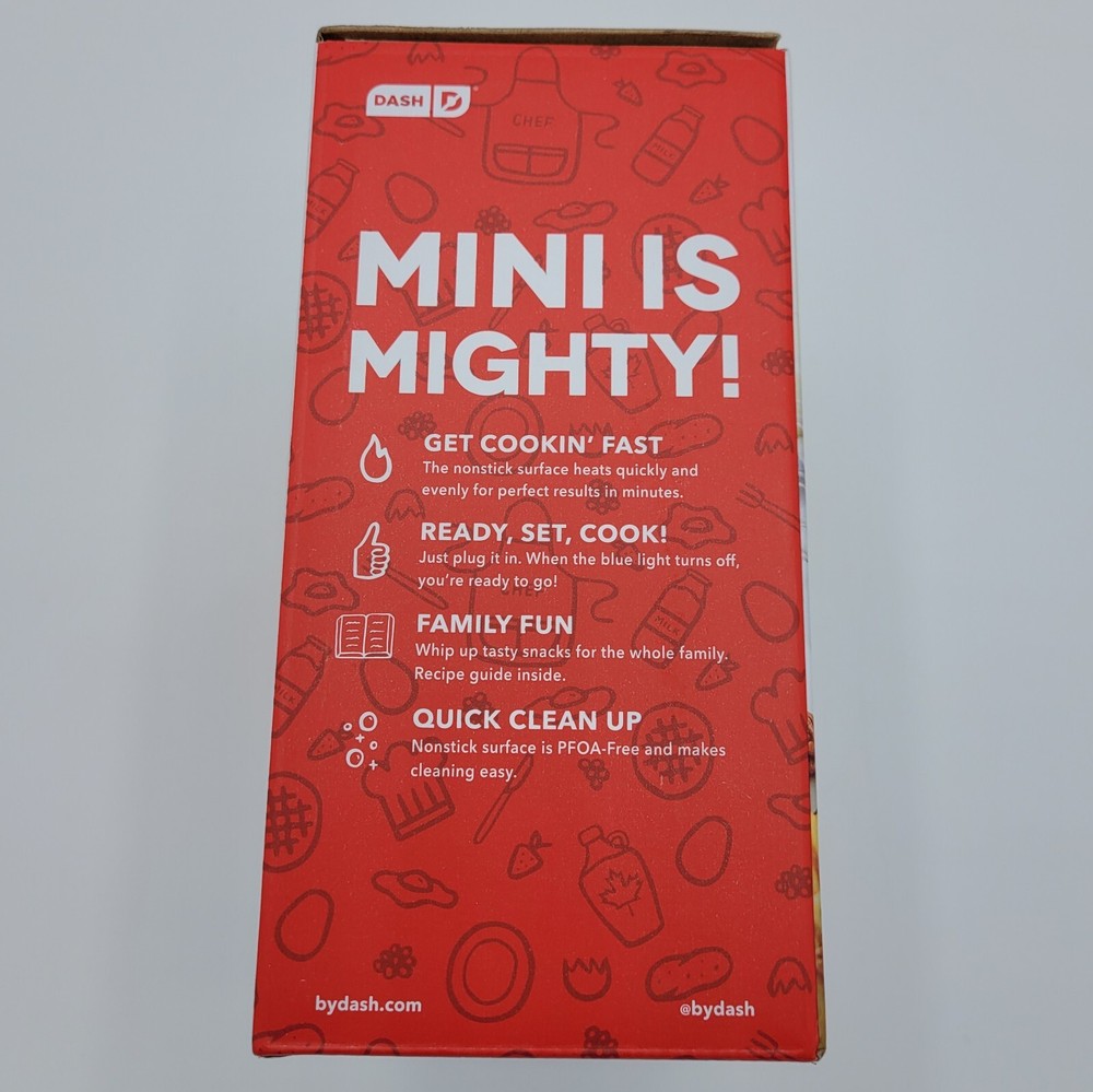 Dash Pumpkin Shaped Mini Nonstick Waffle Maker Orange Halloween Fall Breakfast