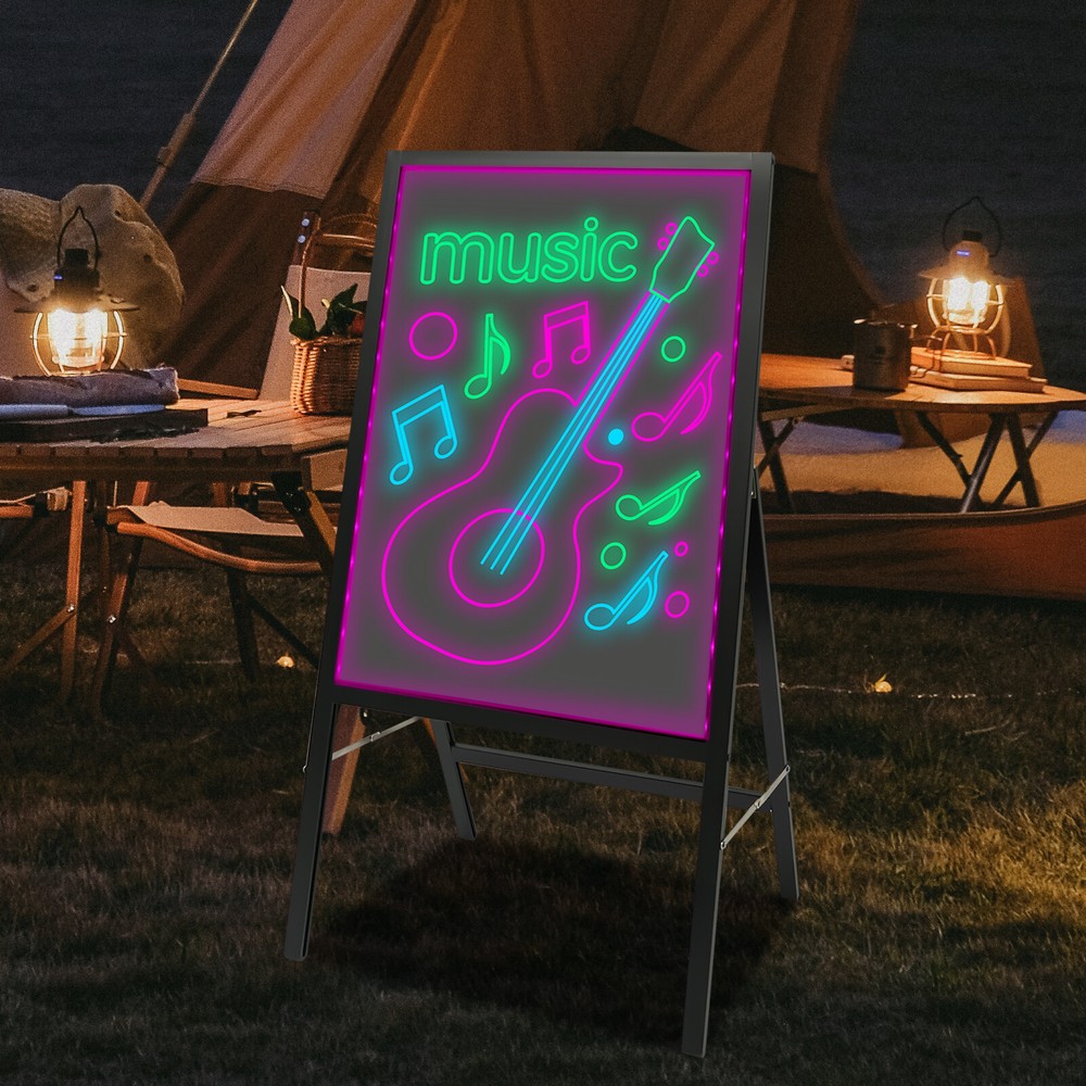 LED Message Writing Board Standing Menu Sign Board LED Message Board 50*70cm